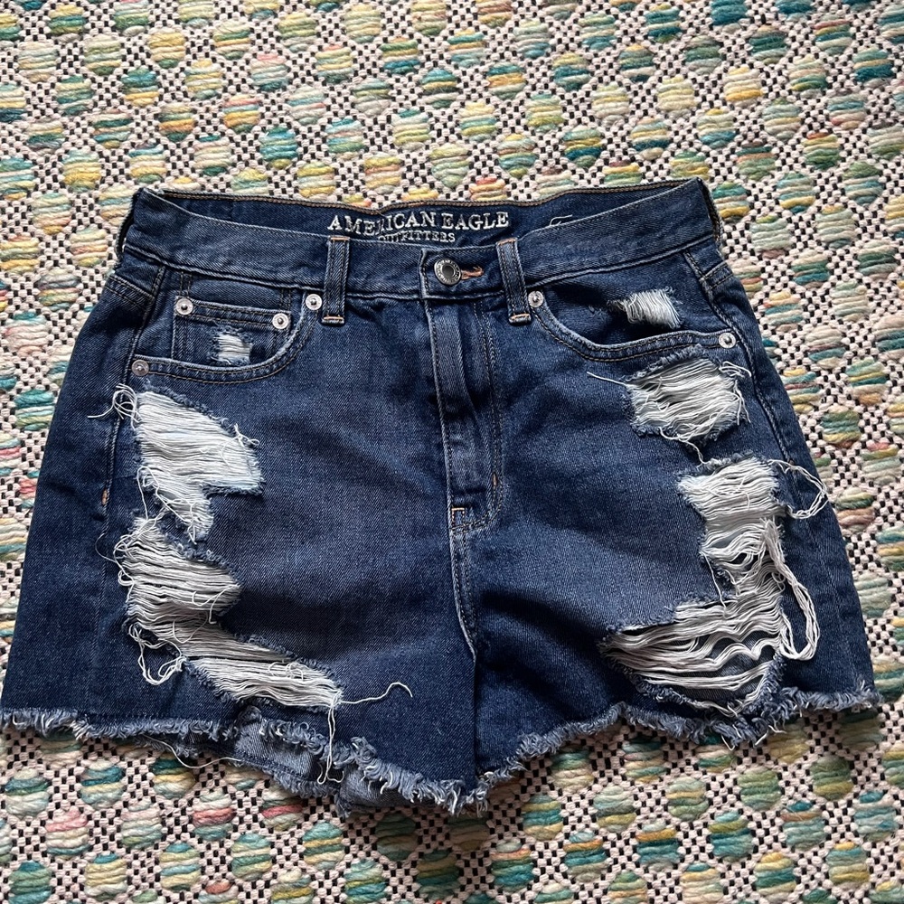 american eagle denim shorts